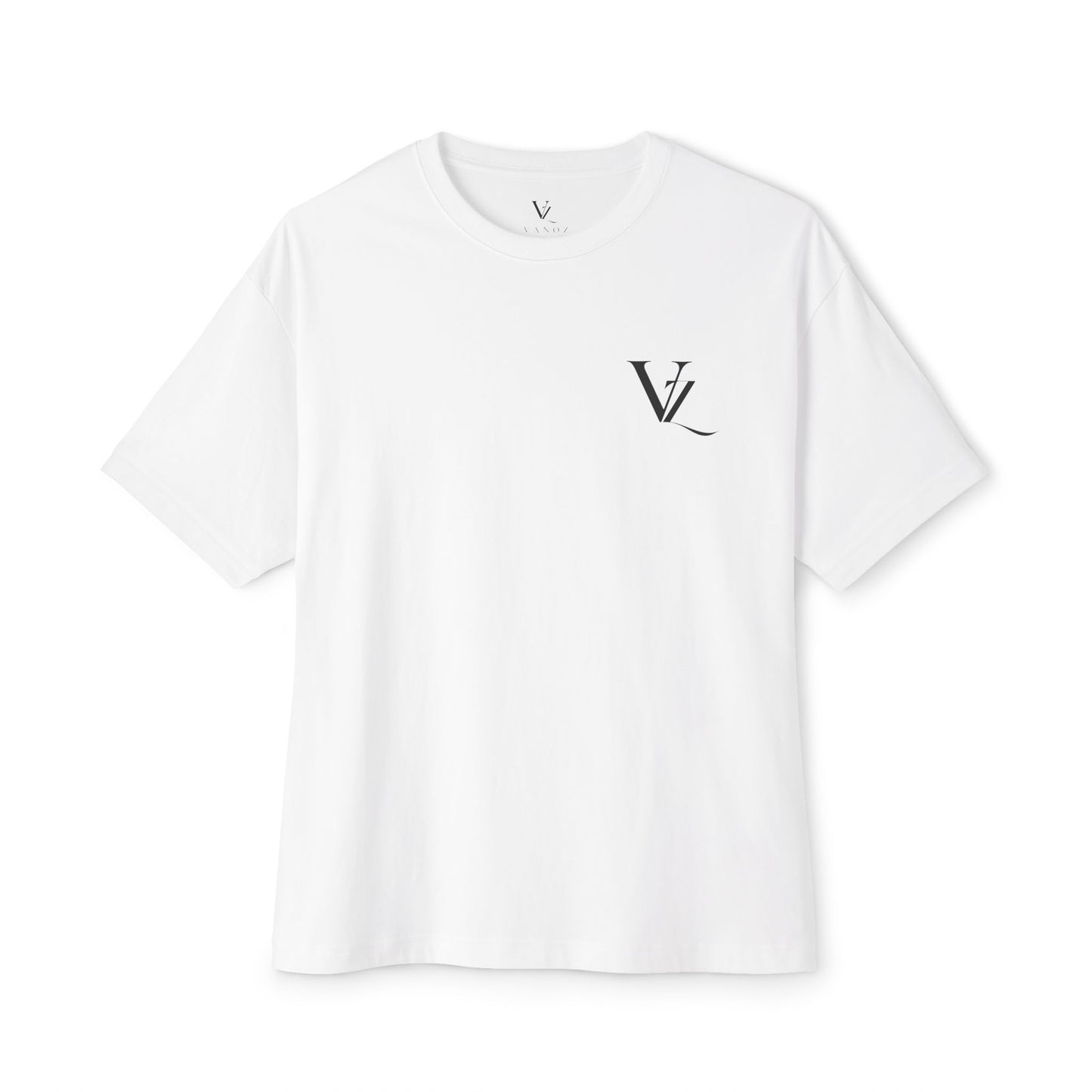 Oversized VZ Boxy Tee — Dark Monolith VZ Graphic T-Shirt