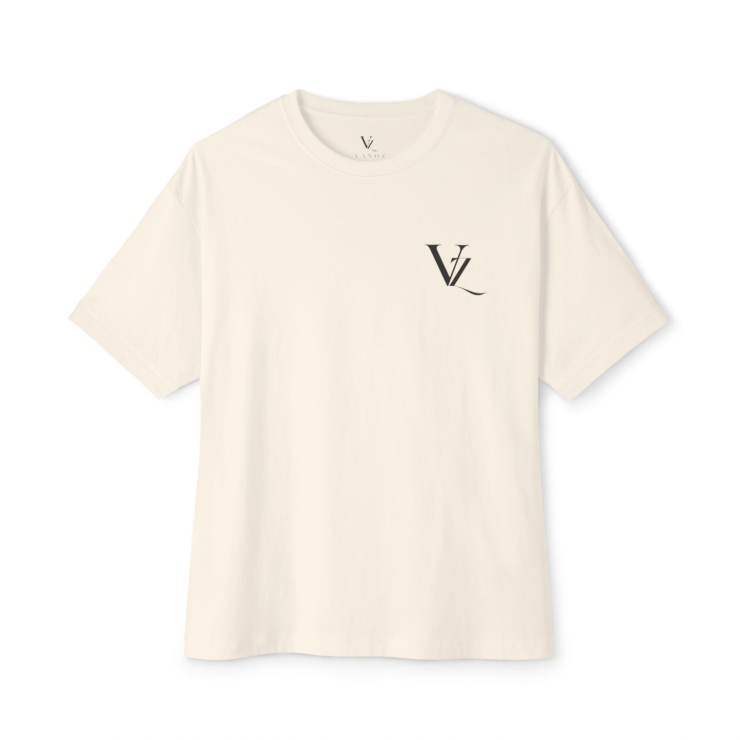 Oversized VZ Boxy Tee — Dark Monolith VZ Graphic T-Shirt