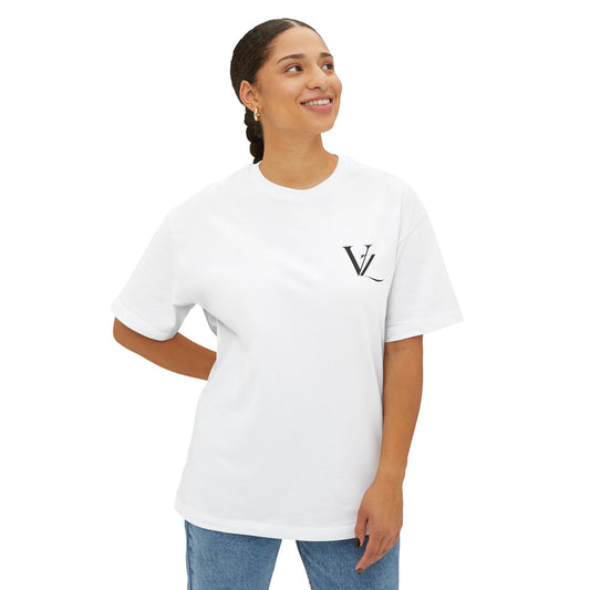 Oversized VZ Boxy Tee — Dark Monolith VZ Graphic T-Shirt