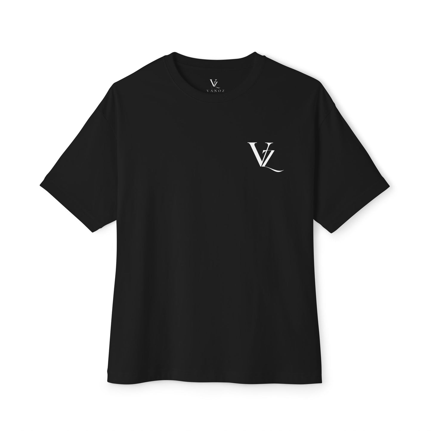 Oversized VZ Boxy Tee — Dark Monolith VZ Graphic T-Shirt